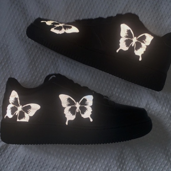 Reflective Butterfly Custom Air Force 1’s - Picture 2 of 11